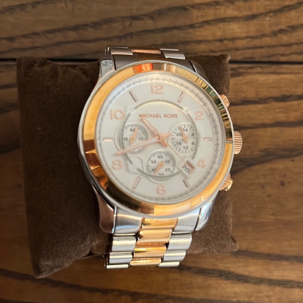 Rose Gold & Stainless Steel Micheal Kors Watch